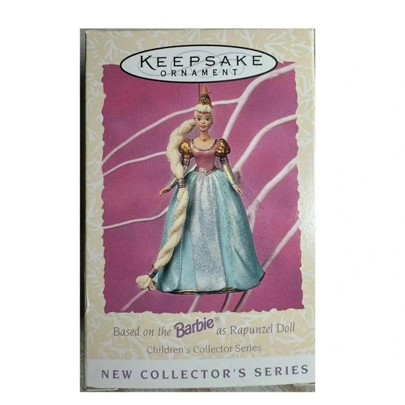 Rapunzel Barbie Spring Hallmark Ornament 1997 Keepsake Handcrafted by A. Rogers - Picture 2 of 5